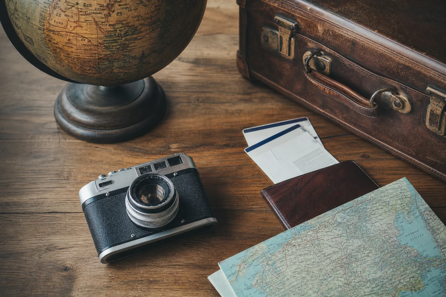 كتاب مفتوح، كرة أرضية سادة، طائرة ورقية، جسر، تبادل ثقافي ممول