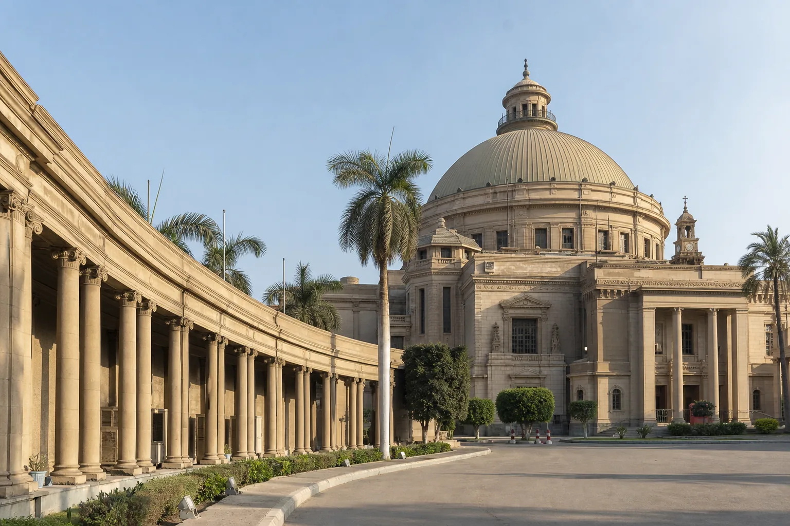 مبنى جامعي حديث في مصر