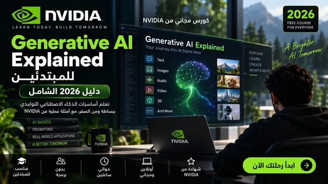 كورس NVIDIA المجاني: Generative AI Explained للمبتدئين 2026