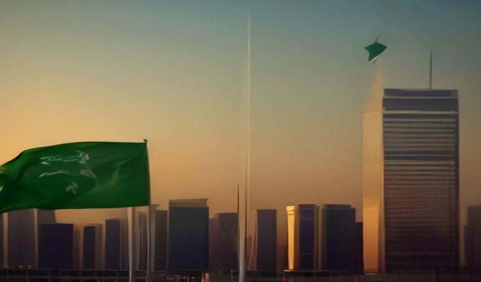برج المملكة بقوسه في أفق الرياض