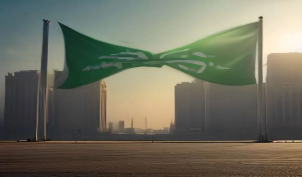 قوس برج المملكة في الرياض السعودية
