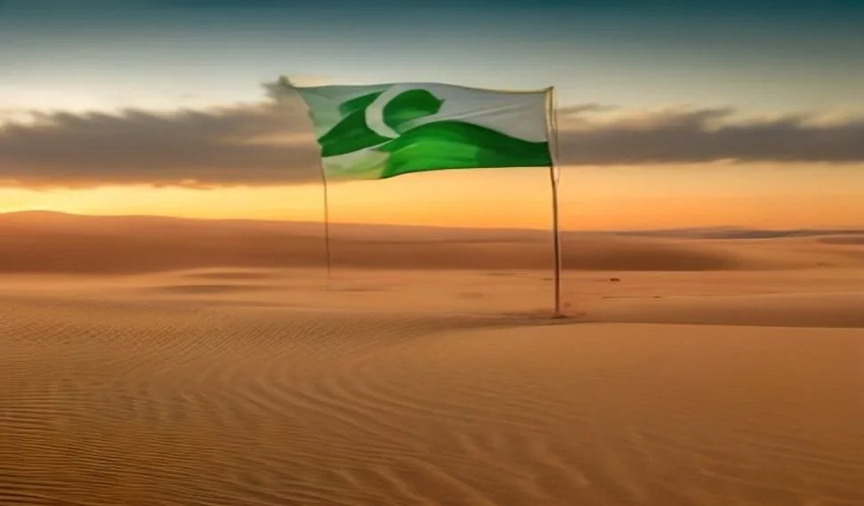 كثبان صحراوية ذهبية عند الغروب بالجزائر
