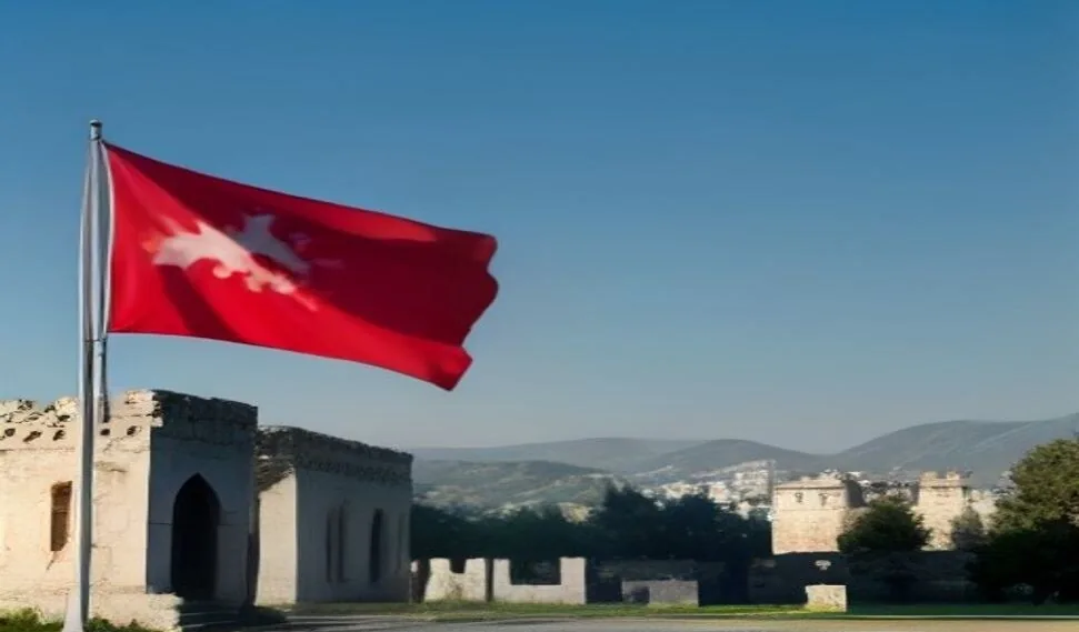 قلعة روزافا الحجرية في ألبانيا تطل على شكودر