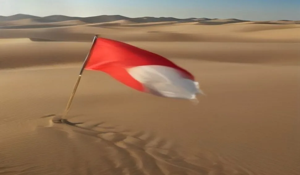 كثبان رملية ذهبية في الإمارات