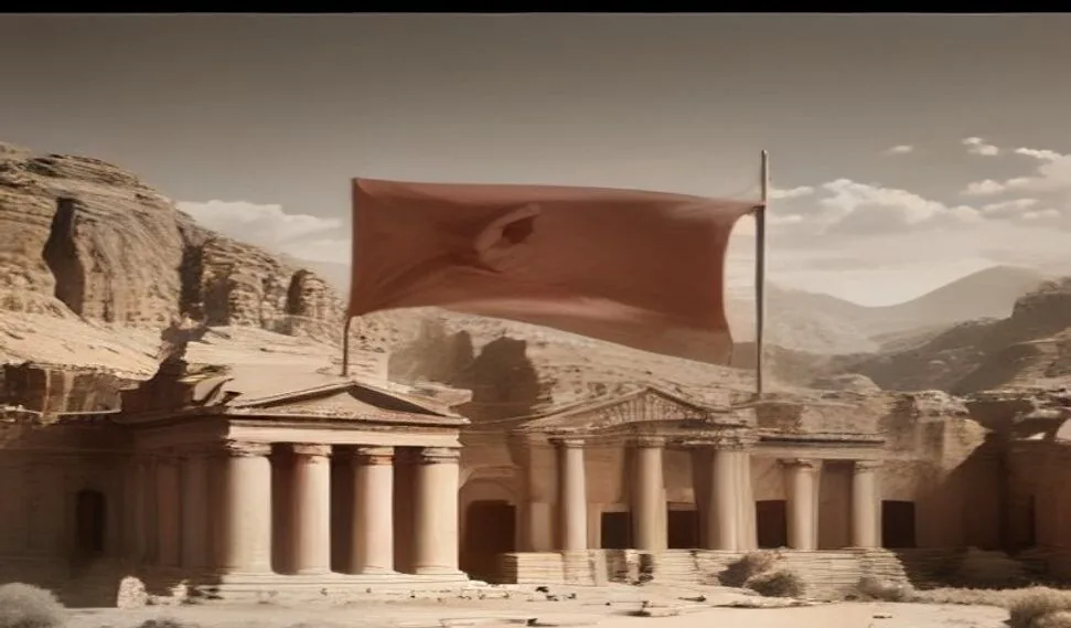 واجهة البتراء المنحوتة في الأردن