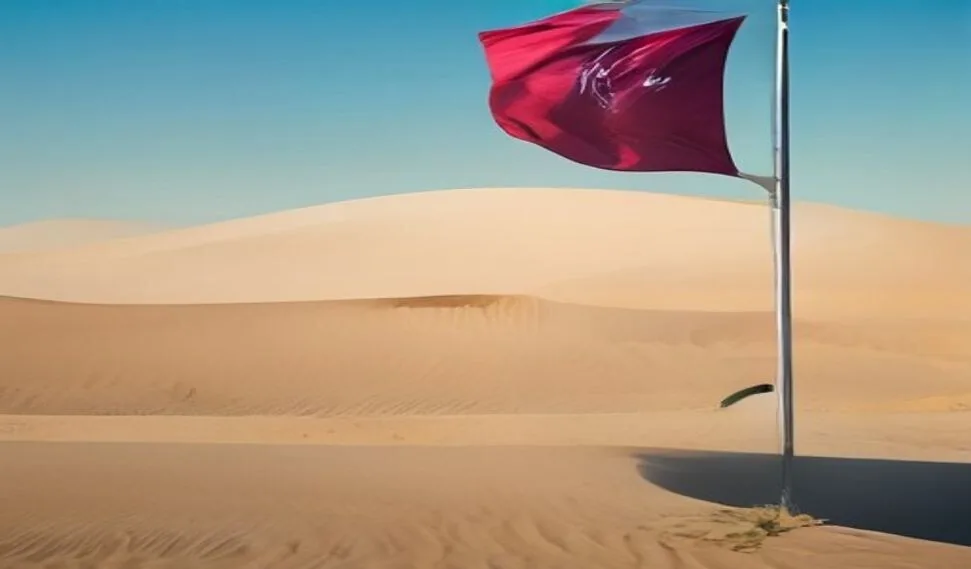 البحر الداخلي في قطر، خور العديد، كثبان ذهبية ومياه زرقاء