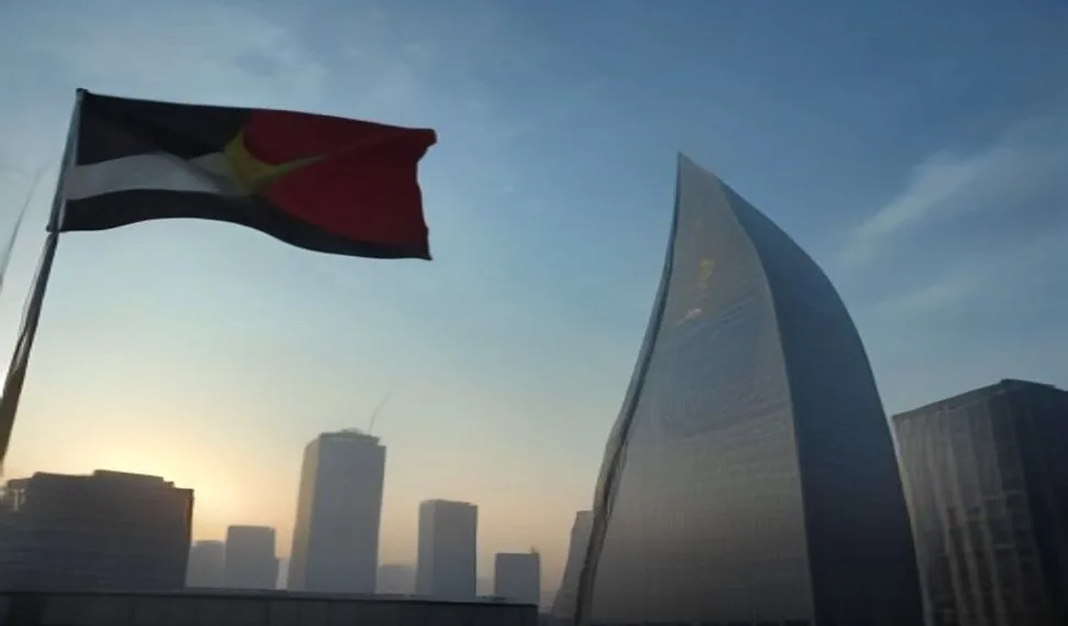 ناطحات سحاب زجاجية حديثة للعاصمة الإدارية الجديدة في مصر.